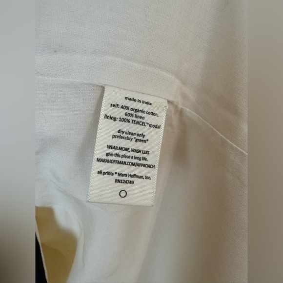 Mara Hoffman New Luisa Dress Cream Black Size 2 - Picture 5 of 7